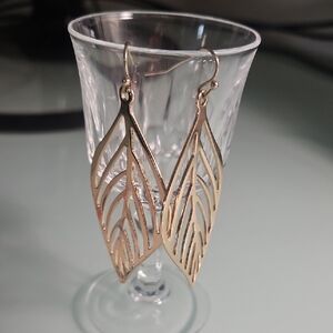 Elegant Gold Leaf Earrings